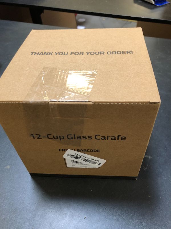 Photo 1 of 12-Cup Replacement Coffee Carafe Compatible with Mr. Coffee Coffee maker Pot, Replace Part# PLD12 PLD12-RB Series, Black Handle