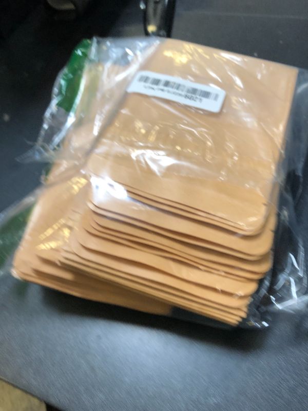 Photo 1 of 100 Pcs Resealable bags,3.9" x 5.9" Stand Up Kraft Paper Bags with Matte Window, Zip Lock Food Storage Bags for Packaging Products, Reusable, Sealable