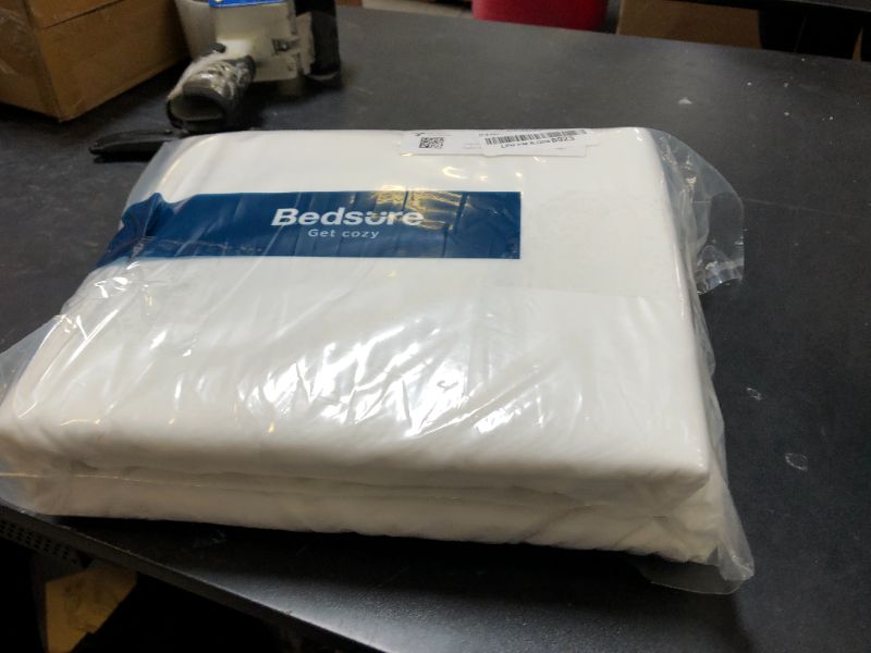 Photo 1 of Bedsure White Duvet Cover Queen Size - 3 Pieces Prewashed Extra Soft Bedding Set, Includes 1 Duvet Cover 90x90 Inches with Zipper Closure & 2 Pillow Shams, Comforter Not Included