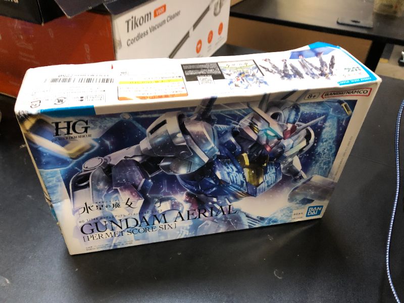 Photo 1 of Bandai - Mobile Suit Gundam: The Witch from Mercury - HG 1/144 Gundam Aerial [PERMET Score SIX] Model Kit (Japan Import)