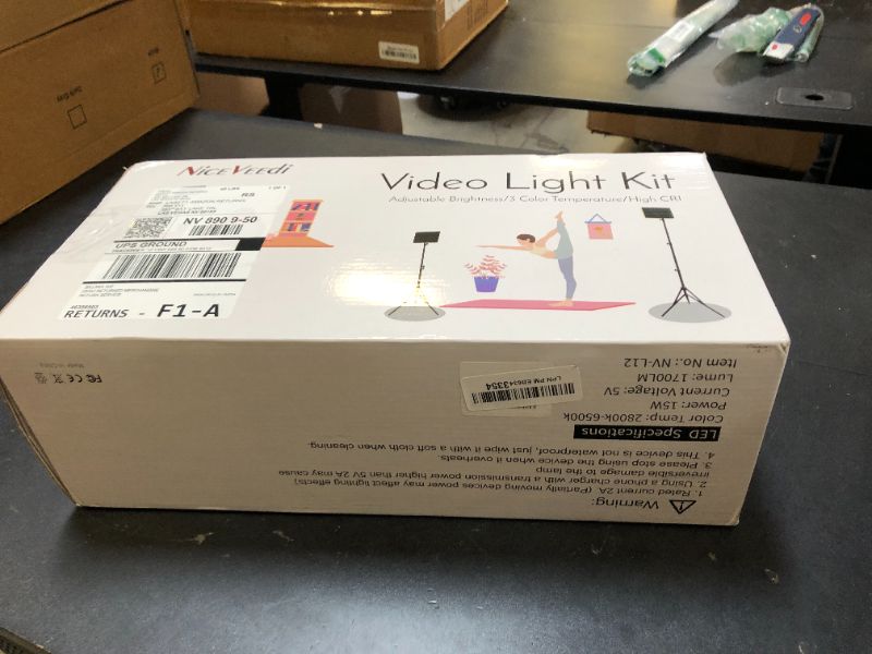 Photo 1 of 2-Pack LED Video Light Kit, NiceVeedi Studio Light, 2800-6500K Dimmable Photography Lighting Kit with Tripod Stand&Phone Holder, 73" Stream Light for Video Recording, Game Streaming, YouTube