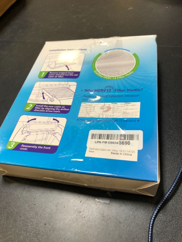 Photo 1 of Femota Tested MERV 13 Cabin Air Filter with Activated Carbon, CF11472 for BMW 228i, 230i, 320i, 328d, 328i, 330i, 330e, 335i, 340i, 428i, 430i, 435i, 440i, M2, M235i, M240i, M3, M4.