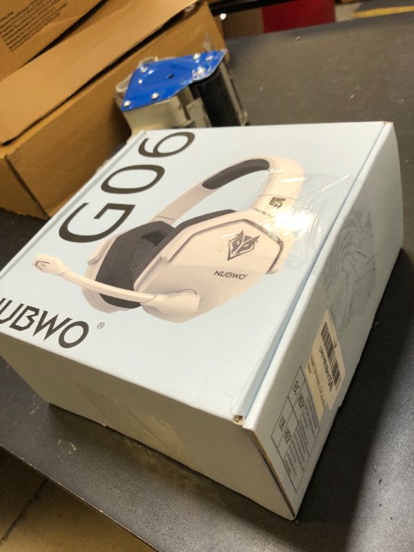 Photo 1 of NUBWO G06 Dual Wireless Gaming Headset with Microphone for PS5, PS4, PC - 23ms Low Latency Audio - 100-Hour of Playtime - 50mm Drivers (White-Black)
