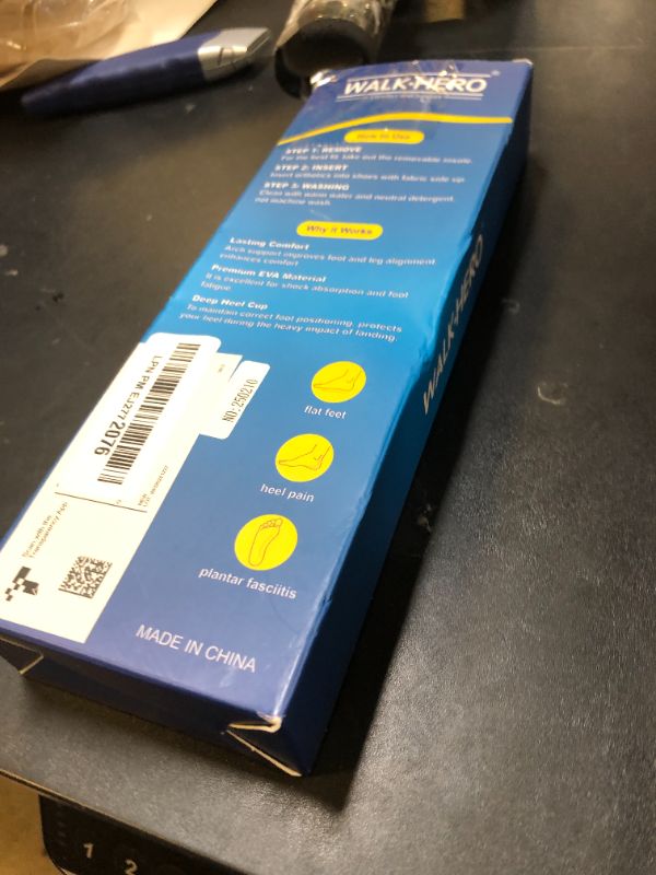 Photo 1 of Inserts Relieve Plantar Fasciitis - Flat Feet Insoles Arch Supports, Orthotic Insoles for Foot Pain Arch Pain Reduce Muscle Fatigue Absorb Shock (Mens 6-6 1/2 | Womens 8-8 1/2)