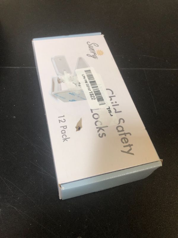 Photo 1 of 12 Pack Cabinet Locks Child Safety | Baby Safety Cabinet Locks NO Drilling 3M Adhesive Baby Proof Drawer Lock Child proofing cabinets latches for Kids Latch for Drawers & Door Child Safety Locks