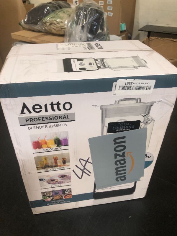 Photo 1 of Aeitto Blender, Blenders for Kitchen with 1500-Watt Motor, 68 Oz Large Capacity, Professional Countertop Blenders for Ice Crush, Frozen Drinks (Silver)