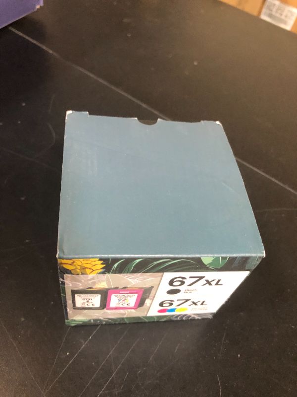Photo 1 of 67XL Printer Ink Replacement for HP 67 Ink cartridges Black/Color Combo Pack Remanufactured for DeskJet 2700 2700e 2755e 2755 4155e Envy 6055e 6055 6000 6400 6455e 6475 6452 6458 (2 Packs)
