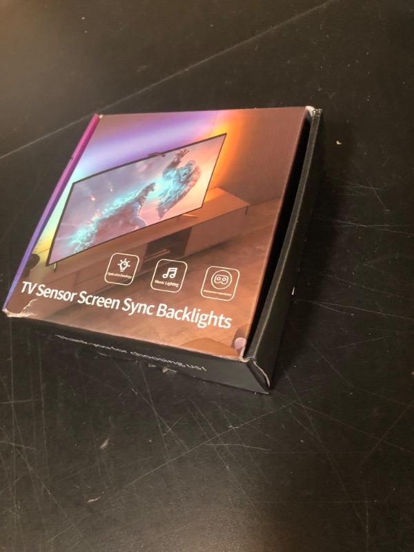 Photo 1 of CCILAND TV LED Backlight with Camera for 55-65 inch Screens, 13Ft LED Strip Lights Sync to Screen & Music, RGB Built in Chip Strip Lights Color Changing, Smart App Control, USB Power