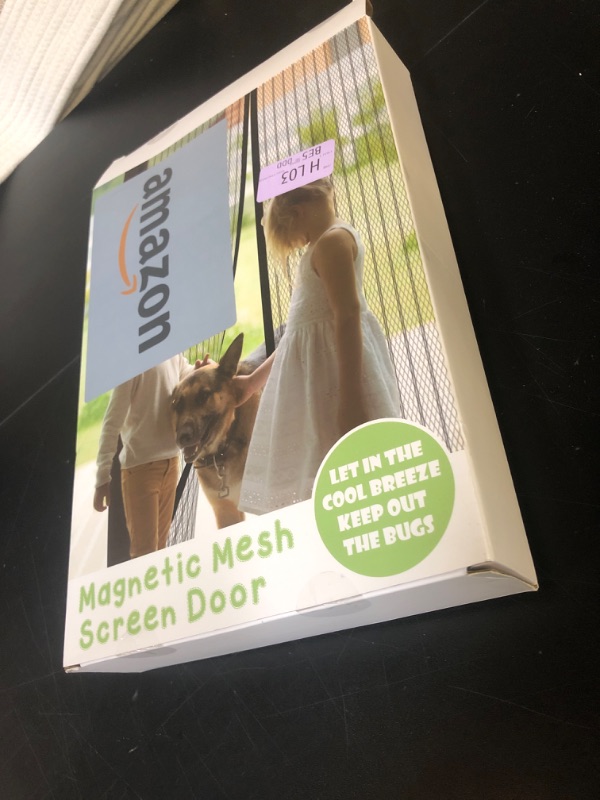 Photo 1 of Magnetic Screen Door Closure Fit Door Size 30 x 78 Inch, BSHANO Mesh Door Curtain Screen Size 32" x 80" - 36 Stronger Magnets,Heavy Duty,Hands Free Mesh Partition Keeps Bugs Out- Pet and Kid Friendly