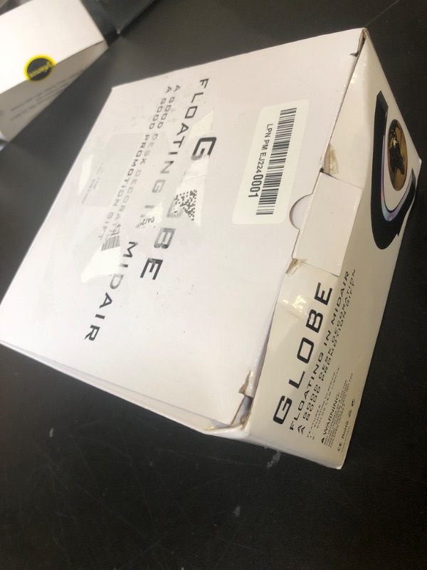 Photo 1 of Estefanlo Floating Globe with LED Lights C Shape Magnetic Levitation Floating Globe World Map for Desk Decoration (Blue)