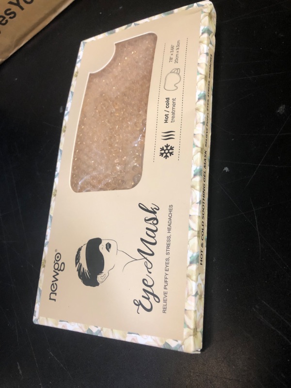 Photo 1 of NEWGO Cooling Eye Mask for Puffy Eyes, Cold Eye Mask Eye Ice Pack for After Eyes Surgery, Tension Stress Relief, Itchy Eyes, Headaches, Dark Circles - Champane