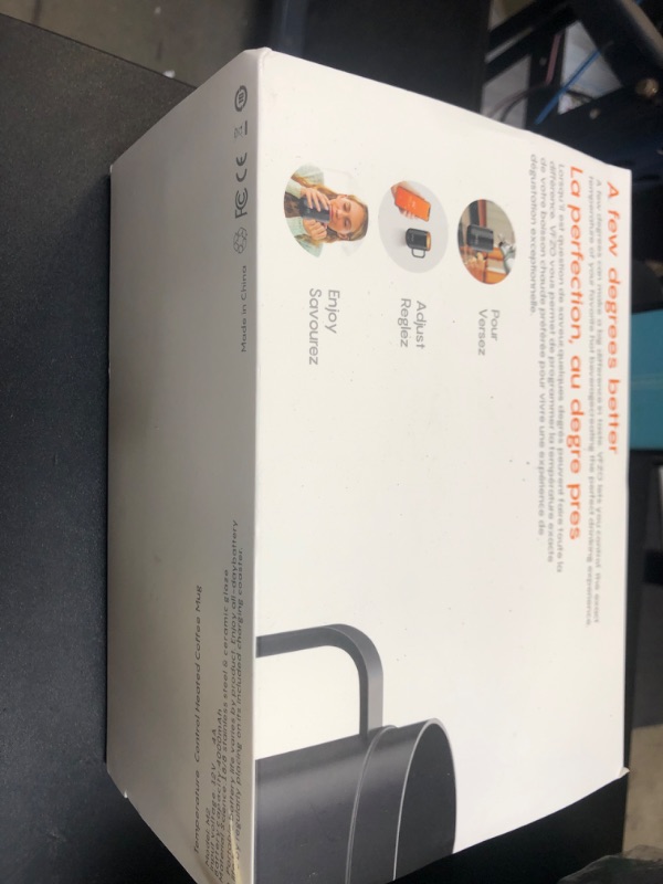 Photo 1 of VFZO 16Oz Temperature Control Smart Mug, Self Heating Coffee Mug LED Display, 180 Min Battery Life - Hot up to 149? Fast Wireless Charger Base Improved Design coffee serving sets mug(16oz, Ivory)