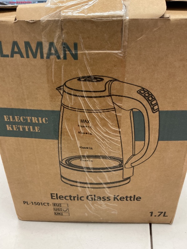 Photo 1 of Plaman Electric Kettle Temperature Control - Keep Warm Hot Water Boiler, Double Wall Tea kettle for Boiling Water 6 Presets 1500W 4 Hours 1.7L LED Auto Shut Off Cordless