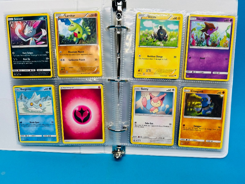 Photo 1 of 025004…final sale no returns/refunds- 160 mixed Pokemon cards in binder