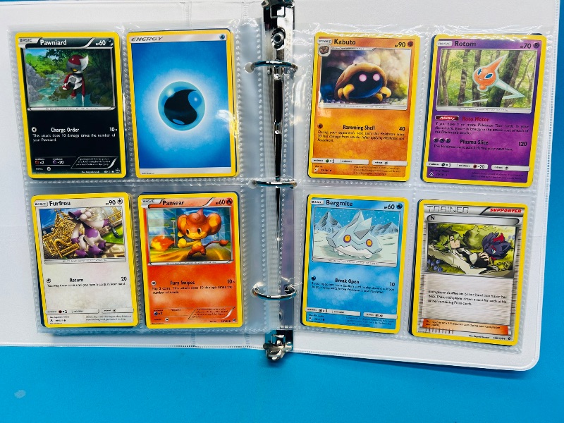 Photo 1 of 025004…final sale no returns/refunds- 160 mixed Pokemon cards in binder