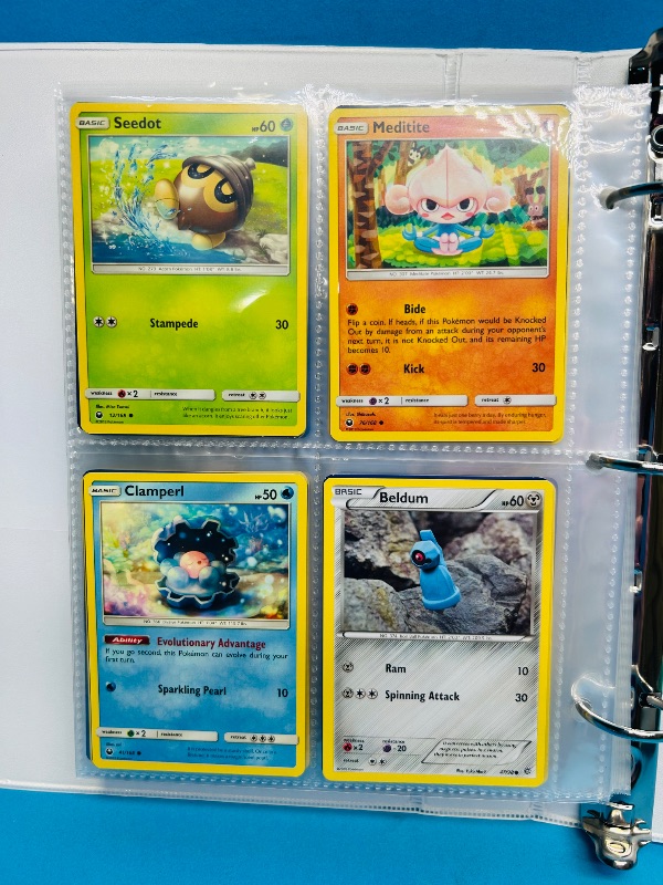 Photo 1 of 025004…final sale no returns/refunds- 160 mixed Pokemon cards in binder