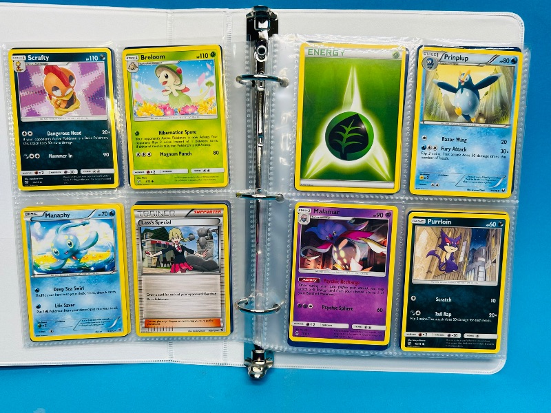 Photo 1 of 025005… final sale no returns/refunds- 160 mixed Pokemon cards in binder