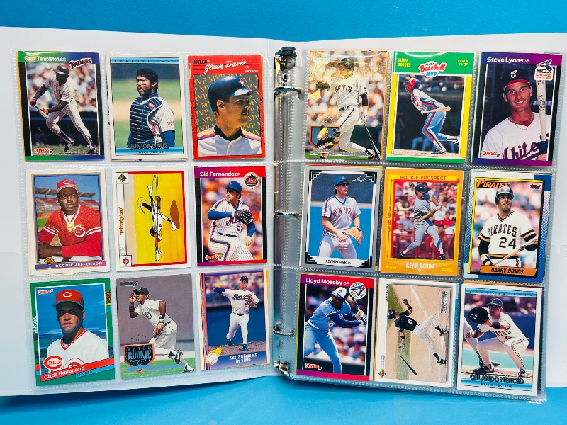 Photo 1 of 025007… final sale no returns/refunds- 360 mixed baseball cards in binder