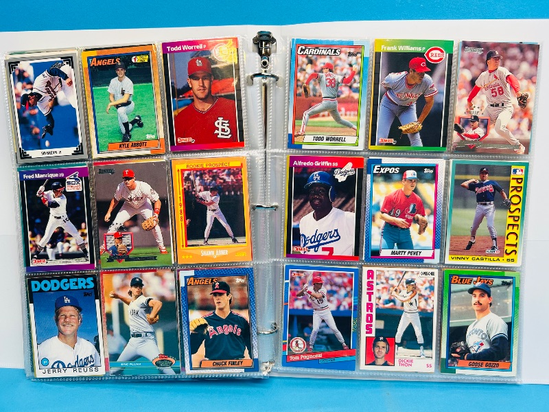 Photo 1 of 025007… final sale no returns/refunds- 360 mixed baseball cards in binder
