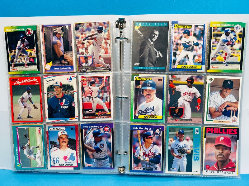 Photo 1 of 025007… final sale no returns/refunds- 360 mixed baseball cards in binder