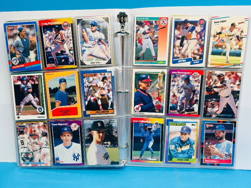 Photo 1 of 025007… final sale no returns/refunds- 360 mixed baseball cards in binder