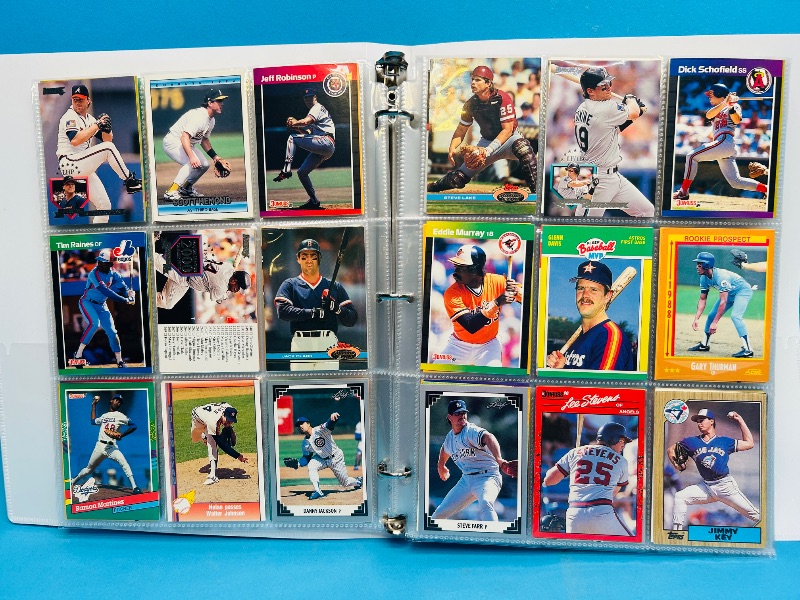 Photo 1 of 025007… final sale no returns/refunds- 360 mixed baseball cards in binder