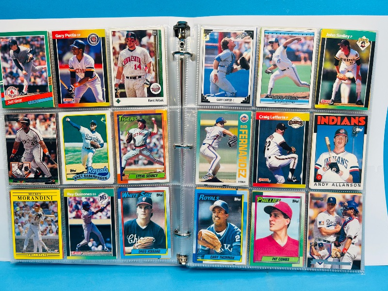 Photo 1 of 025007… final sale no returns/refunds- 360 mixed baseball cards in binder