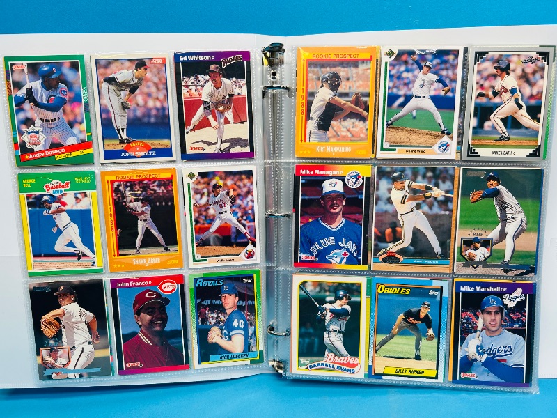 Photo 1 of 025007… final sale no returns/refunds- 360 mixed baseball cards in binder