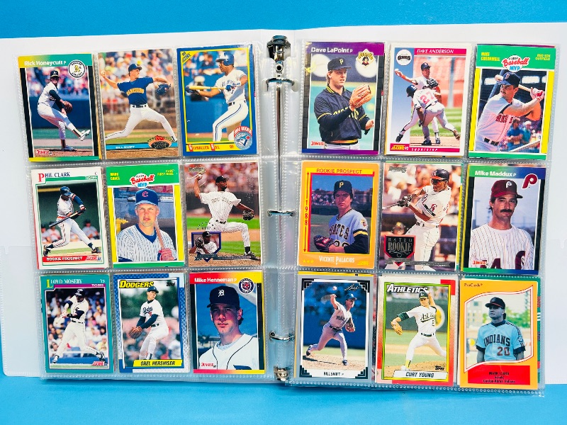 Photo 1 of 025007… final sale no returns/refunds- 360 mixed baseball cards in binder