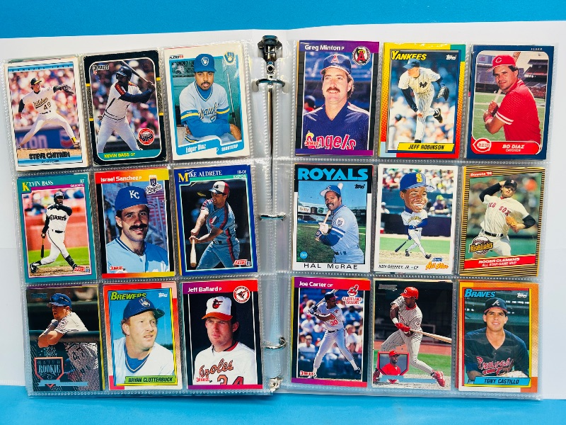 Photo 1 of 025007… final sale no returns/refunds- 360 mixed baseball cards in binder