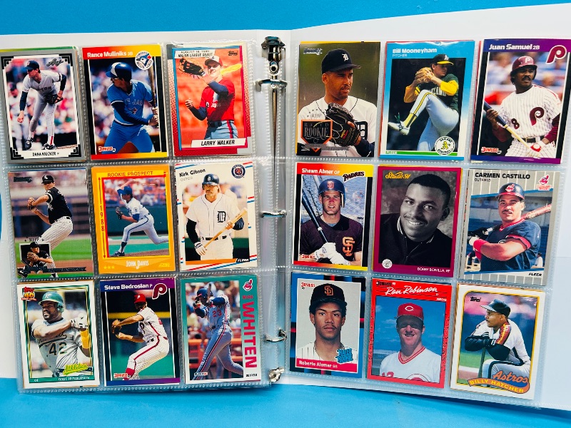 Photo 1 of 025007… final sale no returns/refunds- 360 mixed baseball cards in binder