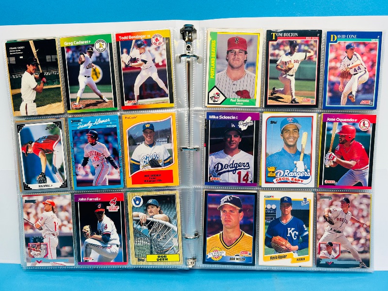 Photo 1 of 025007… final sale no returns/refunds- 360 mixed baseball cards in binder