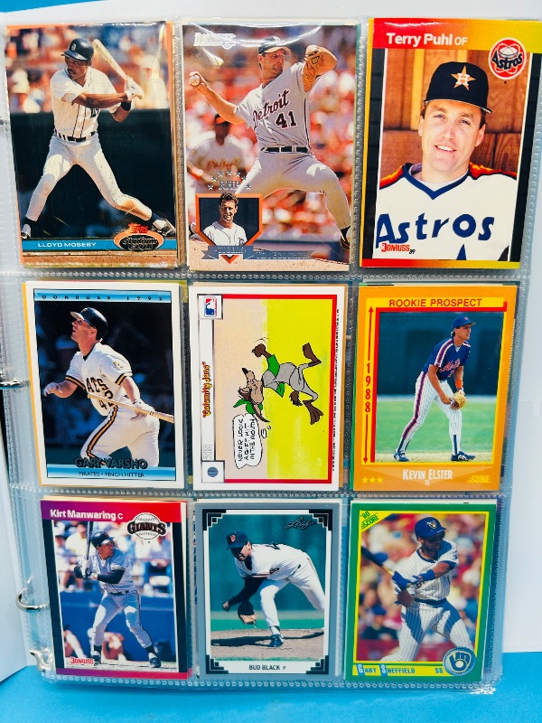 Photo 1 of 025007… final sale no returns/refunds- 360 mixed baseball cards in binder