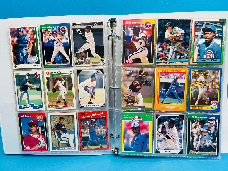 Photo 1 of 025007… final sale no returns/refunds- 360 mixed baseball cards in binder