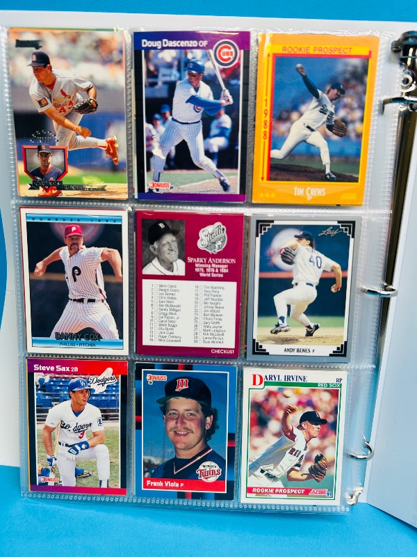 Photo 1 of 025007… final sale no returns/refunds- 360 mixed baseball cards in binder