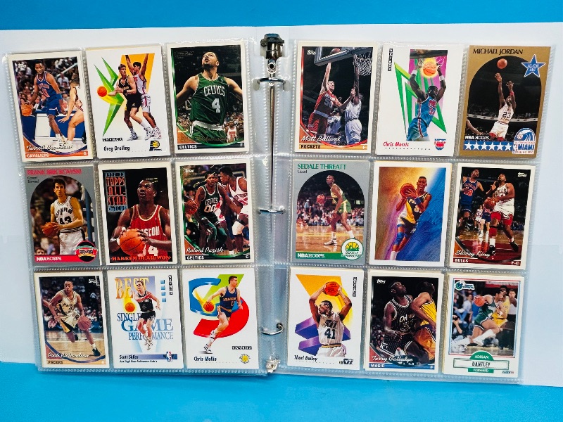 Photo 1 of 025008…  final sale no returns/refunds- ,360 mixed basketball cards in binder