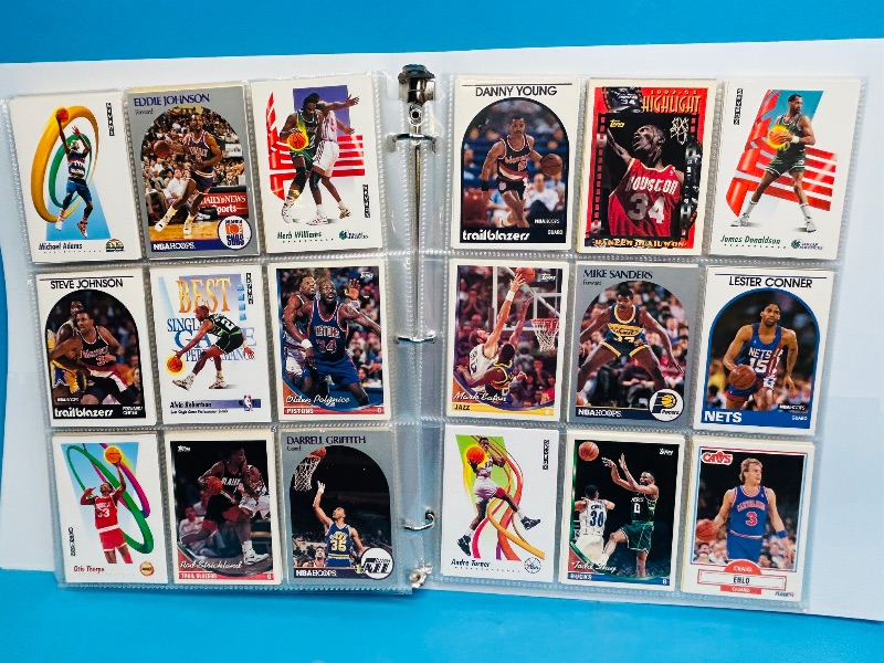 Photo 1 of 025008…  final sale no returns/refunds- ,360 mixed basketball cards in binder