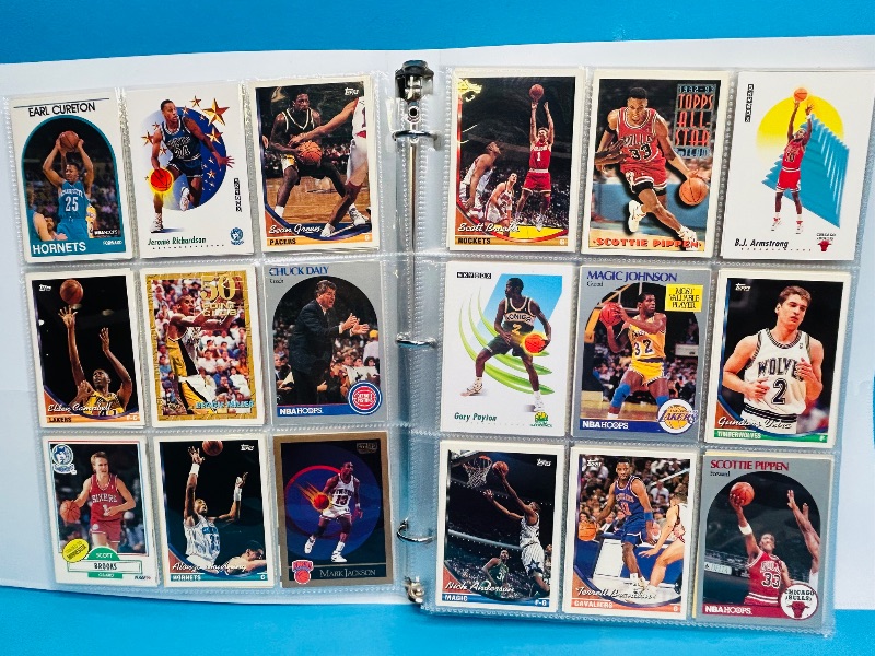 Photo 1 of 025008…  final sale no returns/refunds- ,360 mixed basketball cards in binder