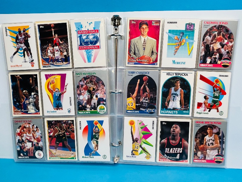 Photo 1 of 025008…  final sale no returns/refunds- ,360 mixed basketball cards in binder