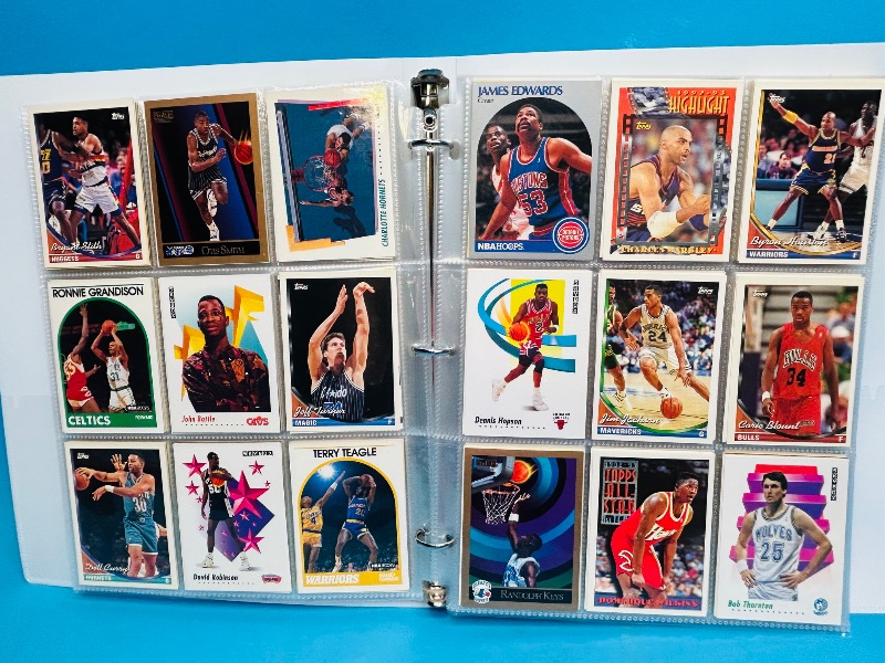 Photo 1 of 025008…  final sale no returns/refunds- ,360 mixed basketball cards in binder