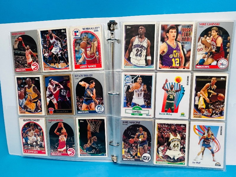 Photo 1 of 025008…  final sale no returns/refunds- ,360 mixed basketball cards in binder