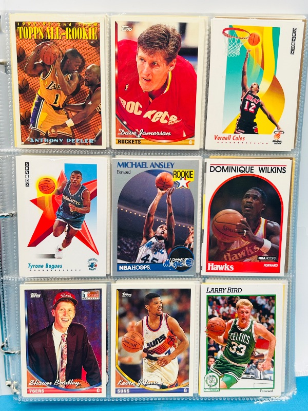 Photo 1 of 025008…  final sale no returns/refunds- ,360 mixed basketball cards in binder