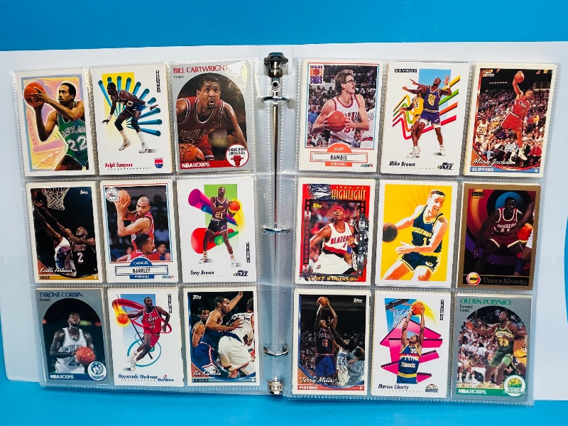 Photo 1 of 025008…  final sale no returns/refunds- ,360 mixed basketball cards in binder
