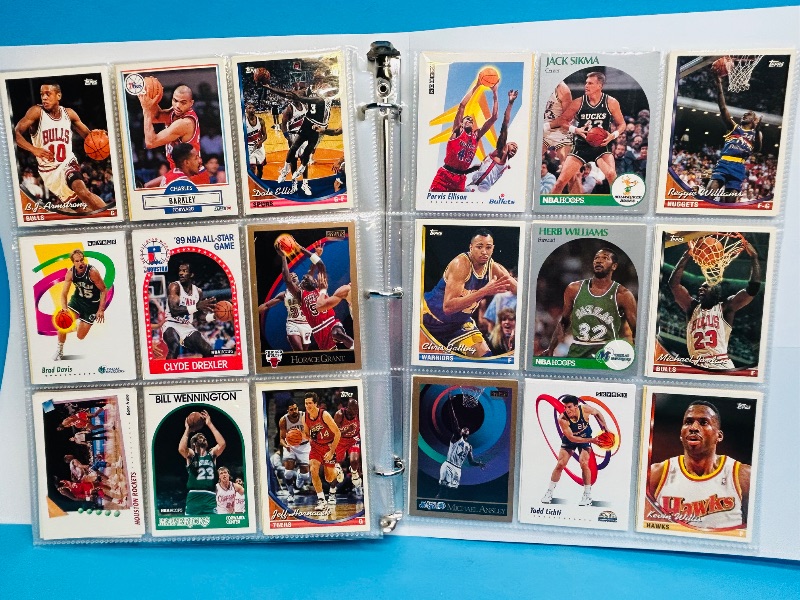 Photo 1 of 025008…  final sale no returns/refunds- ,360 mixed basketball cards in binder