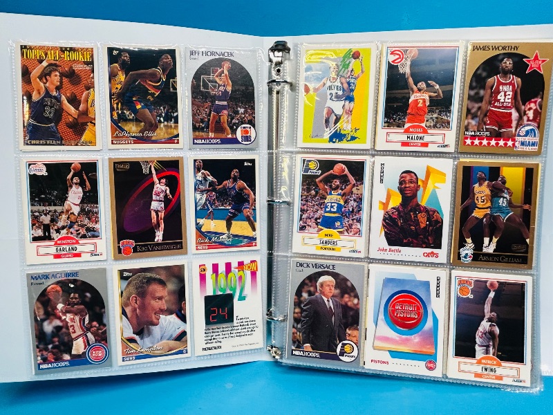 Photo 1 of 025008…  final sale no returns/refunds- ,360 mixed basketball cards in binder