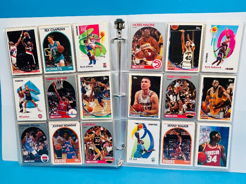 Photo 1 of 025008…  final sale no returns/refunds- ,360 mixed basketball cards in binder
