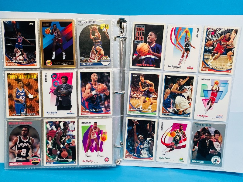 Photo 1 of 025008…  final sale no returns/refunds- ,360 mixed basketball cards in binder