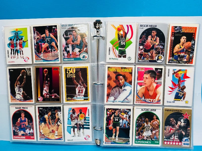 Photo 1 of 025008…  final sale no returns/refunds- ,360 mixed basketball cards in binder