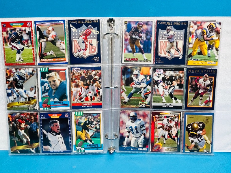 Photo 1 of 025009…  final sale no returns/refunds- 360 mixed football cards in binder