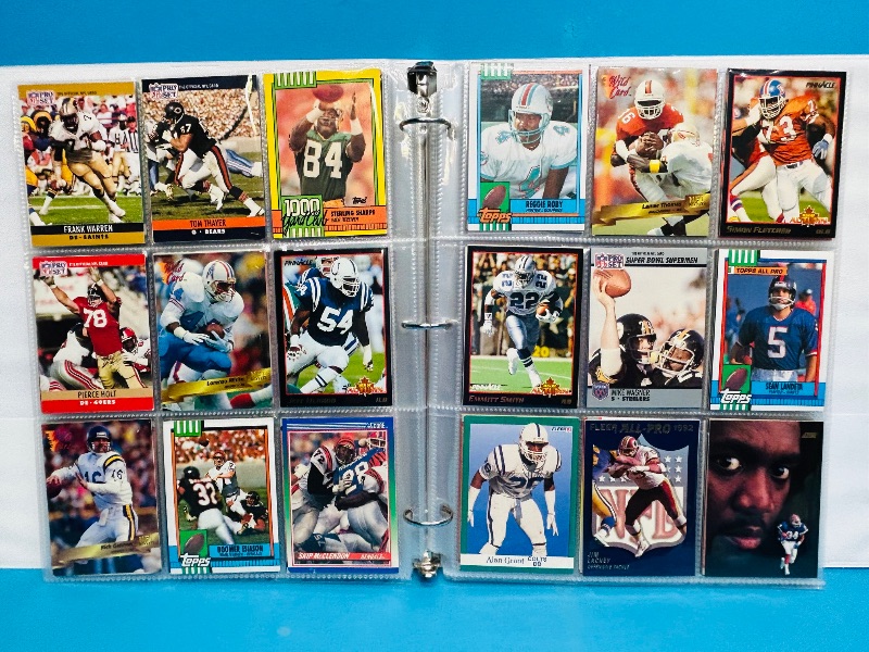 Photo 1 of 025009…  final sale no returns/refunds- 360 mixed football cards in binder